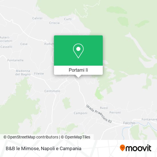 Mappa B&B le Mimose