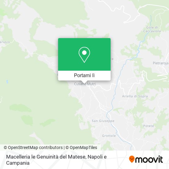 Mappa Macelleria le Genuinità del Matese