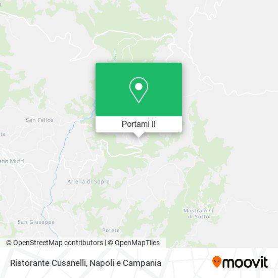 Mappa Ristorante Cusanelli