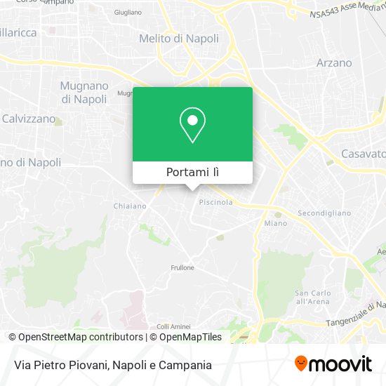 Mappa Via Pietro Piovani