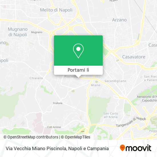 Mappa Via Vecchia Miano Piscinola