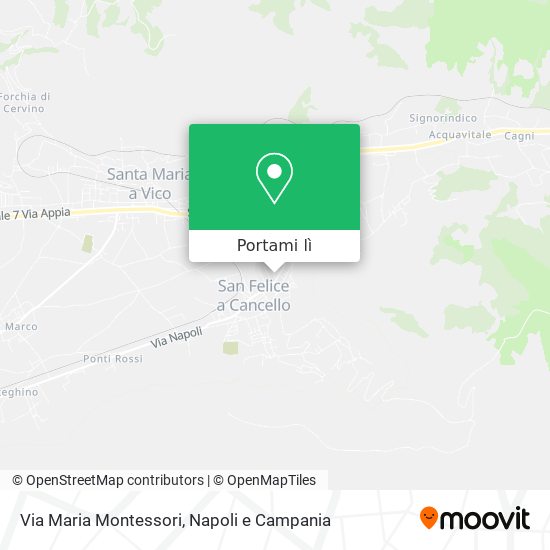 Mappa Via Maria Montessori
