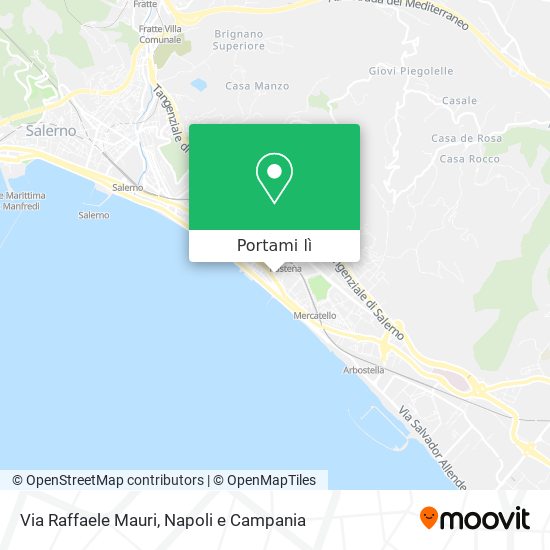 Mappa Via Raffaele Mauri