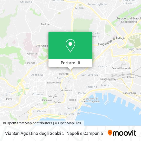 Mappa Via San Agostino degli Scalzi 5
