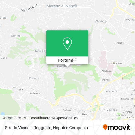 Mappa Strada Vicinale Reggente