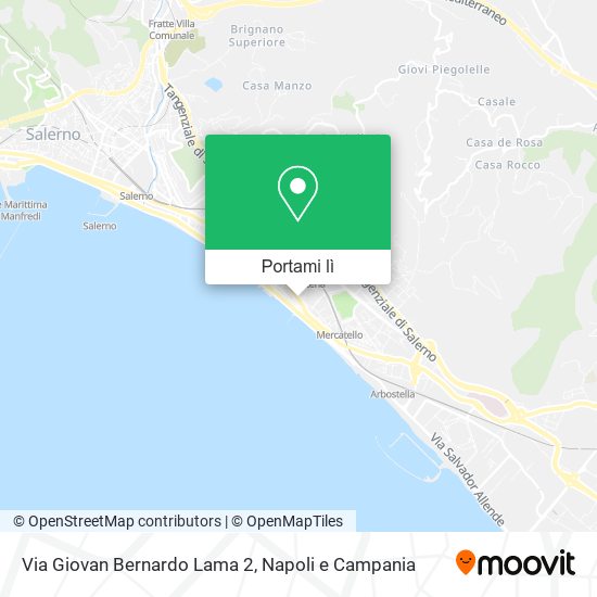 Mappa Via Giovan Bernardo Lama  2