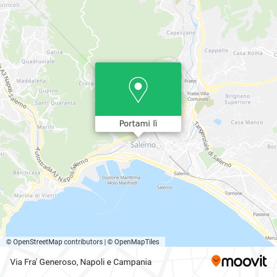 Mappa Via Fra' Generoso