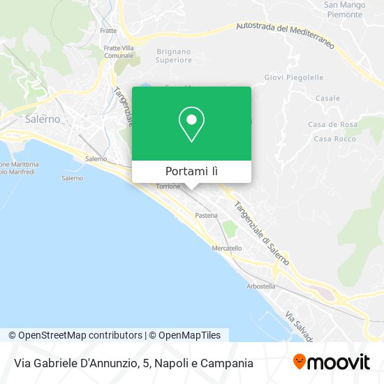 Mappa Via Gabriele D'Annunzio, 5
