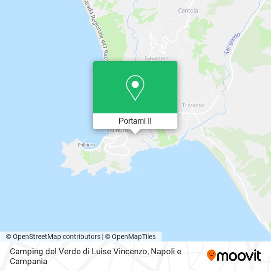 Mappa Camping del Verde di Luise Vincenzo