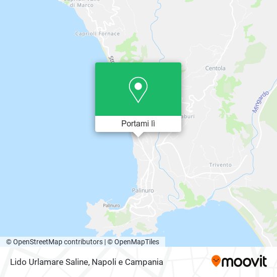 Mappa Lido Urlamare Saline