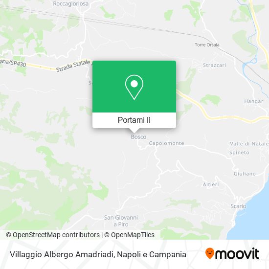 Mappa Villaggio Albergo Amadriadi
