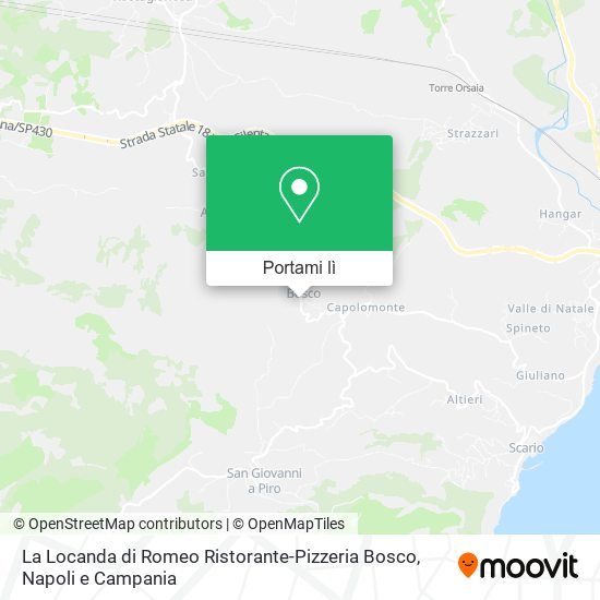 Mappa La Locanda di Romeo Ristorante-Pizzeria Bosco