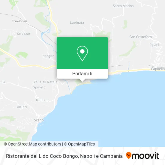 Mappa Ristorante del Lido Coco Bongo