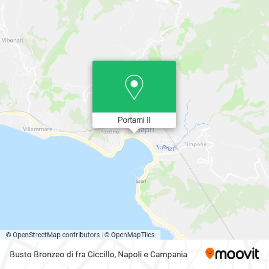 Mappa Busto Bronzeo di fra Ciccillo