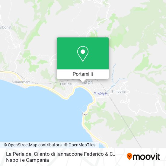 Mappa La Perla del Cilento di Iannaccone Federico & C.