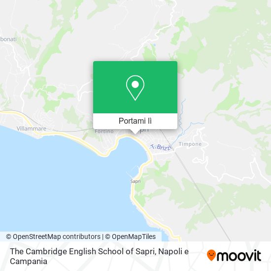 Mappa The Cambridge English School of Sapri