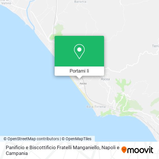 Mappa Panificio e Biscottificio Fratelli Manganiello