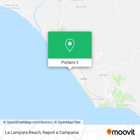 Mappa La Lampara Beach