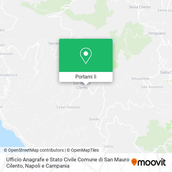 Mappa Ufficio Anagrafe e Stato Civile Comune di San Mauro Cilento