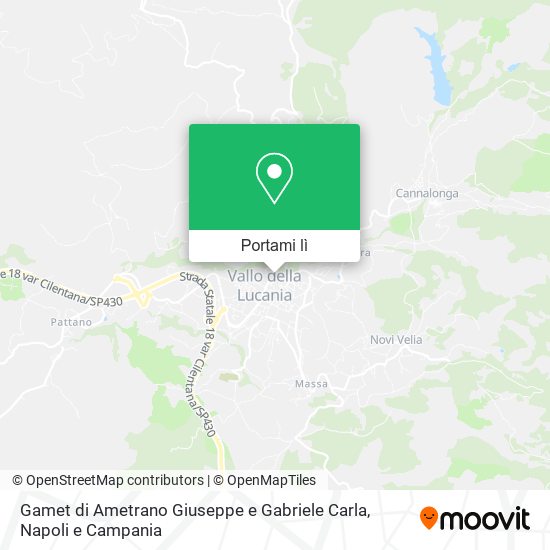 Mappa Gamet di Ametrano Giuseppe e Gabriele Carla