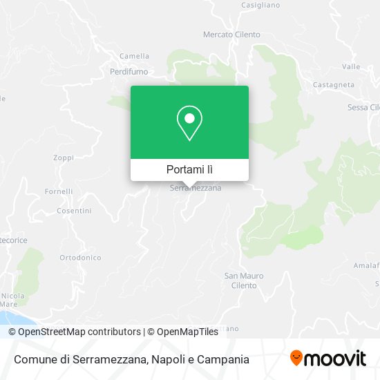 Mappa Comune di Serramezzana