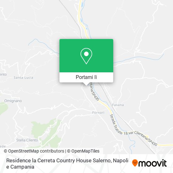 Mappa Residence la Cerreta Country House Salerno