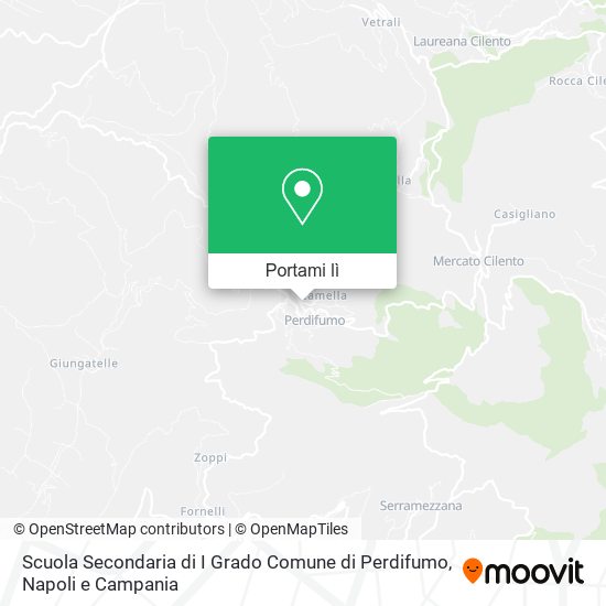 Mappa Scuola Secondaria di I Grado Comune di Perdifumo