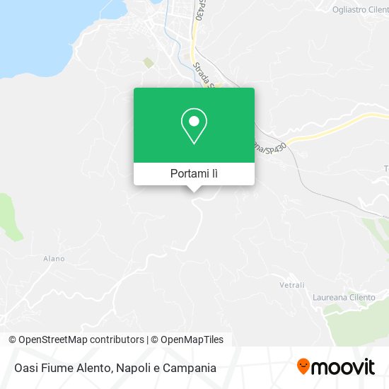 Mappa Oasi Fiume Alento