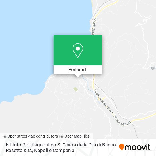 Mappa Istituto Polidiagnostico S. Chiara della Dra di Buono Rosetta & C.