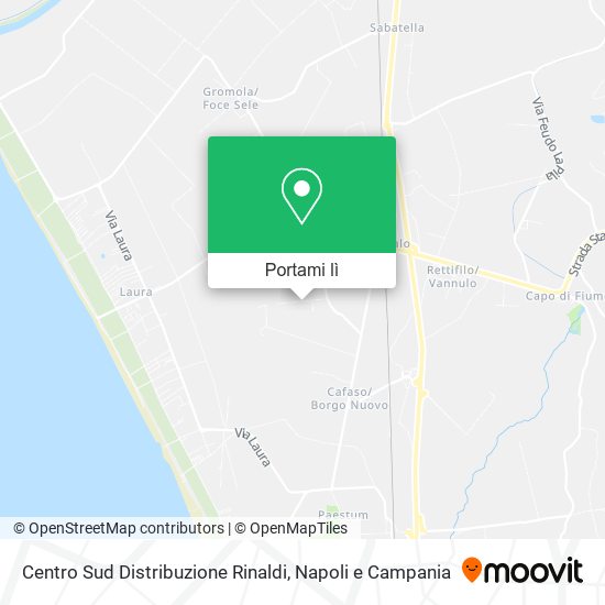 Mappa Centro Sud Distribuzione Rinaldi