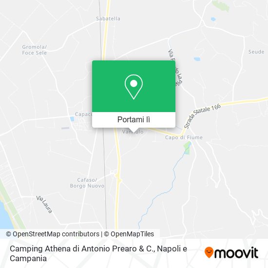 Mappa Camping Athena di Antonio Prearo & C.