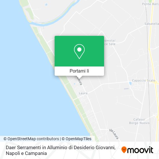 Mappa Daer Serramenti in Alluminio di Desiderio Giovanni
