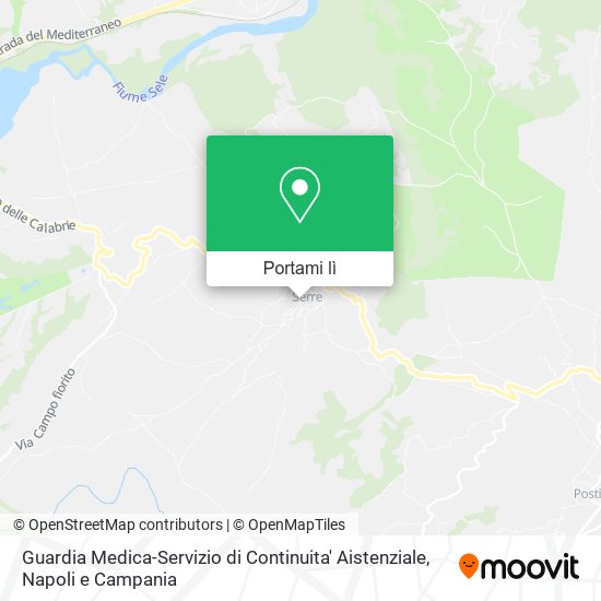 Mappa Guardia Medica-Servizio di Continuita' Aistenziale