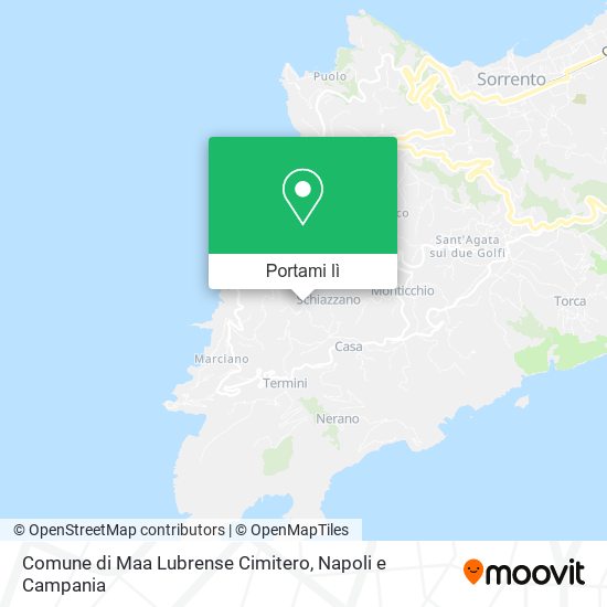 Mappa Comune di Maa Lubrense Cimitero