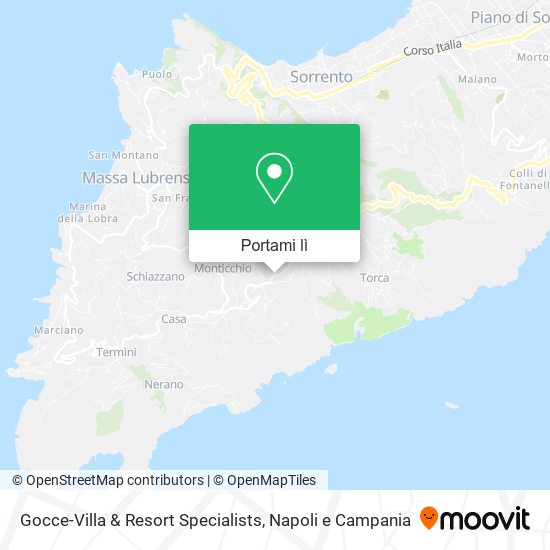 Mappa Gocce-Villa & Resort Specialists