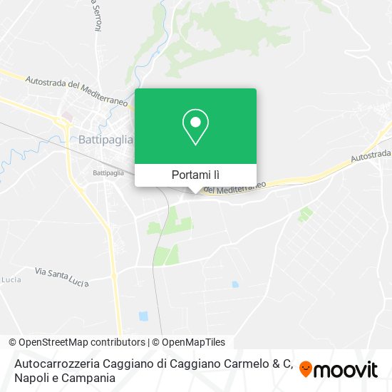 Mappa Autocarrozzeria Caggiano di Caggiano Carmelo & C