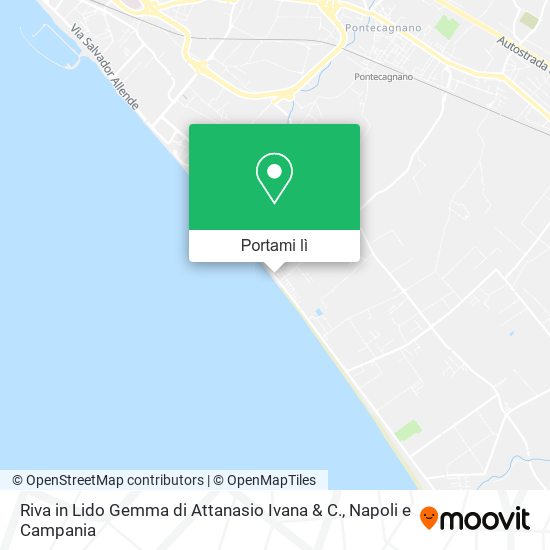 Mappa Riva in Lido Gemma di Attanasio Ivana & C.