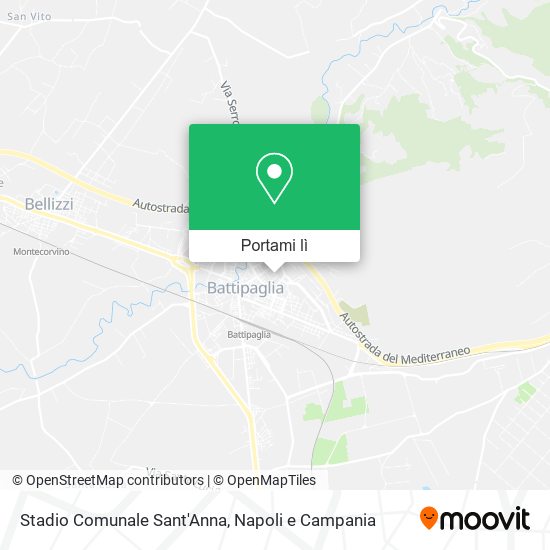 Mappa Stadio Comunale Sant'Anna