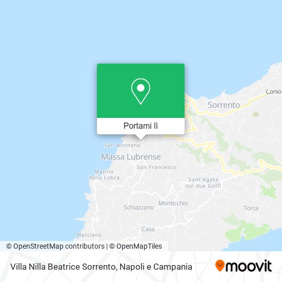 Mappa Villa Nilla Beatrice Sorrento