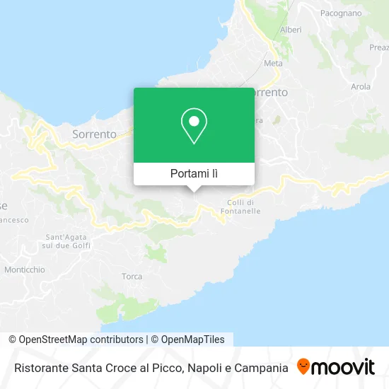 Mappa Ristorante Santa Croce al Picco