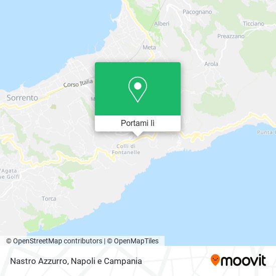 Mappa Nastro Azzurro