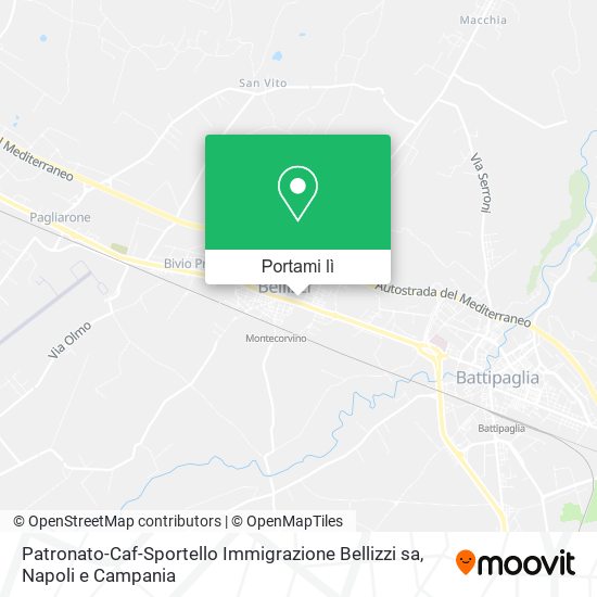 Mappa Patronato-Caf-Sportello Immigrazione Bellizzi sa