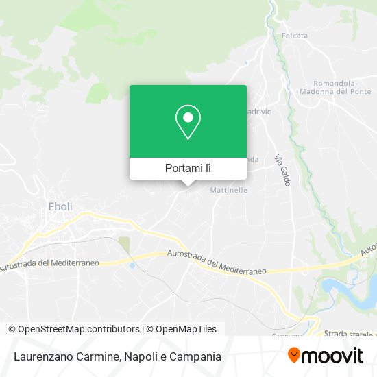 Mappa Laurenzano Carmine