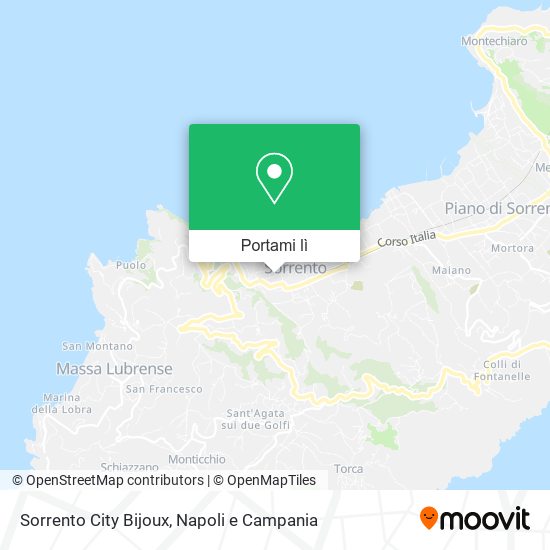 Mappa Sorrento City Bijoux