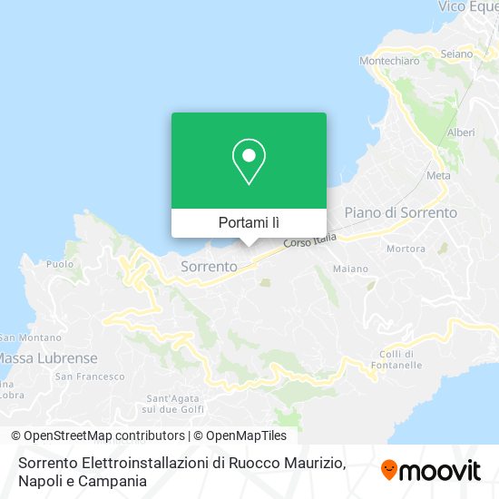 Mappa Sorrento Elettroinstallazioni di Ruocco Maurizio