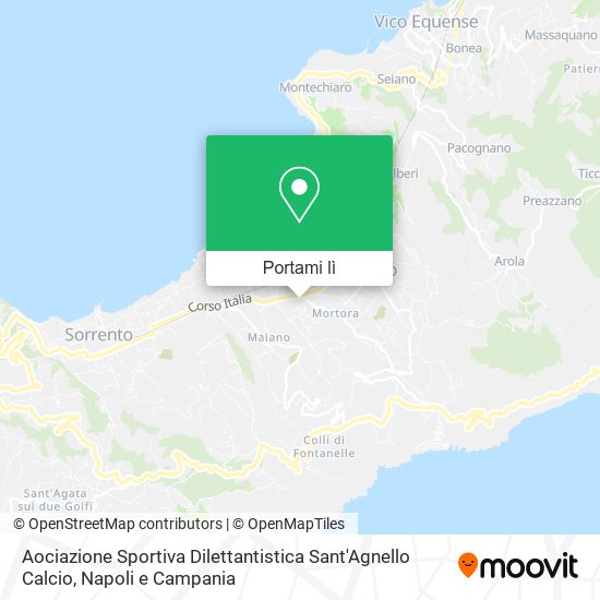 Mappa Aociazione Sportiva Dilettantistica Sant'Agnello Calcio