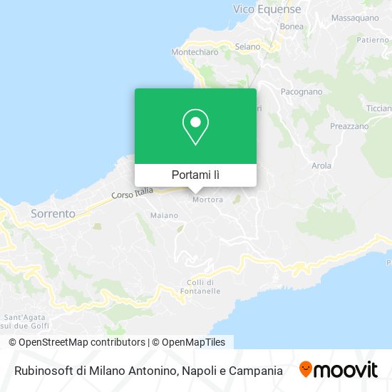 Mappa Rubinosoft di Milano Antonino