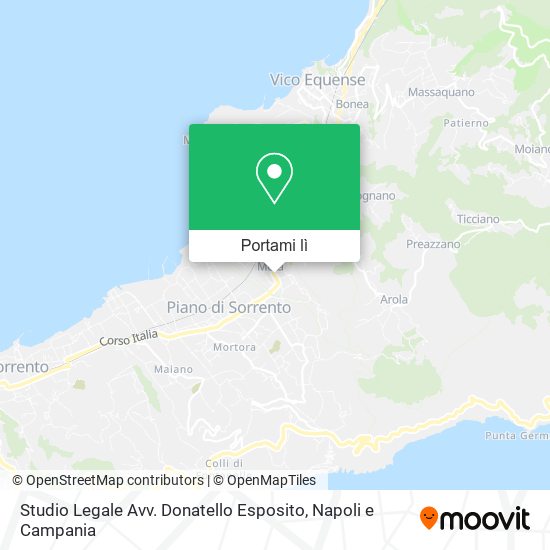 Mappa Studio Legale Avv. Donatello Esposito