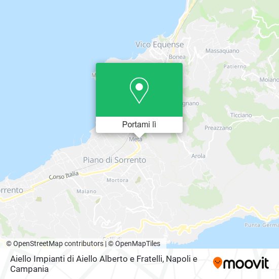 Mappa Aiello Impianti di Aiello Alberto e Fratelli
