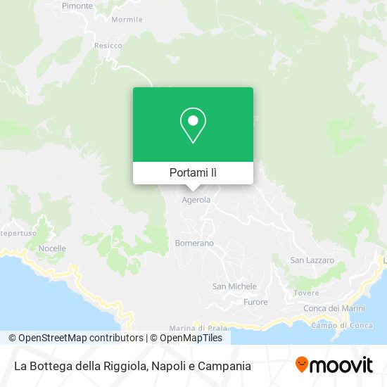 Mappa La Bottega della Riggiola